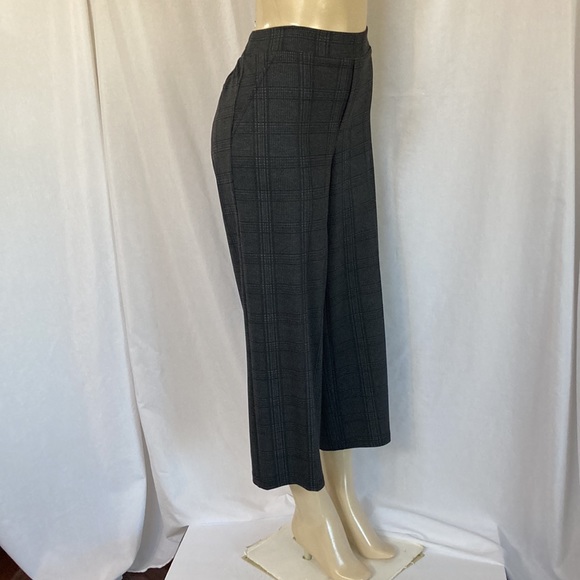 SALE - WIT & WISDOM Pants Women’s Size MP Plaid Wide Leg Cropped Trousers NWOT - Picture 6 of 8